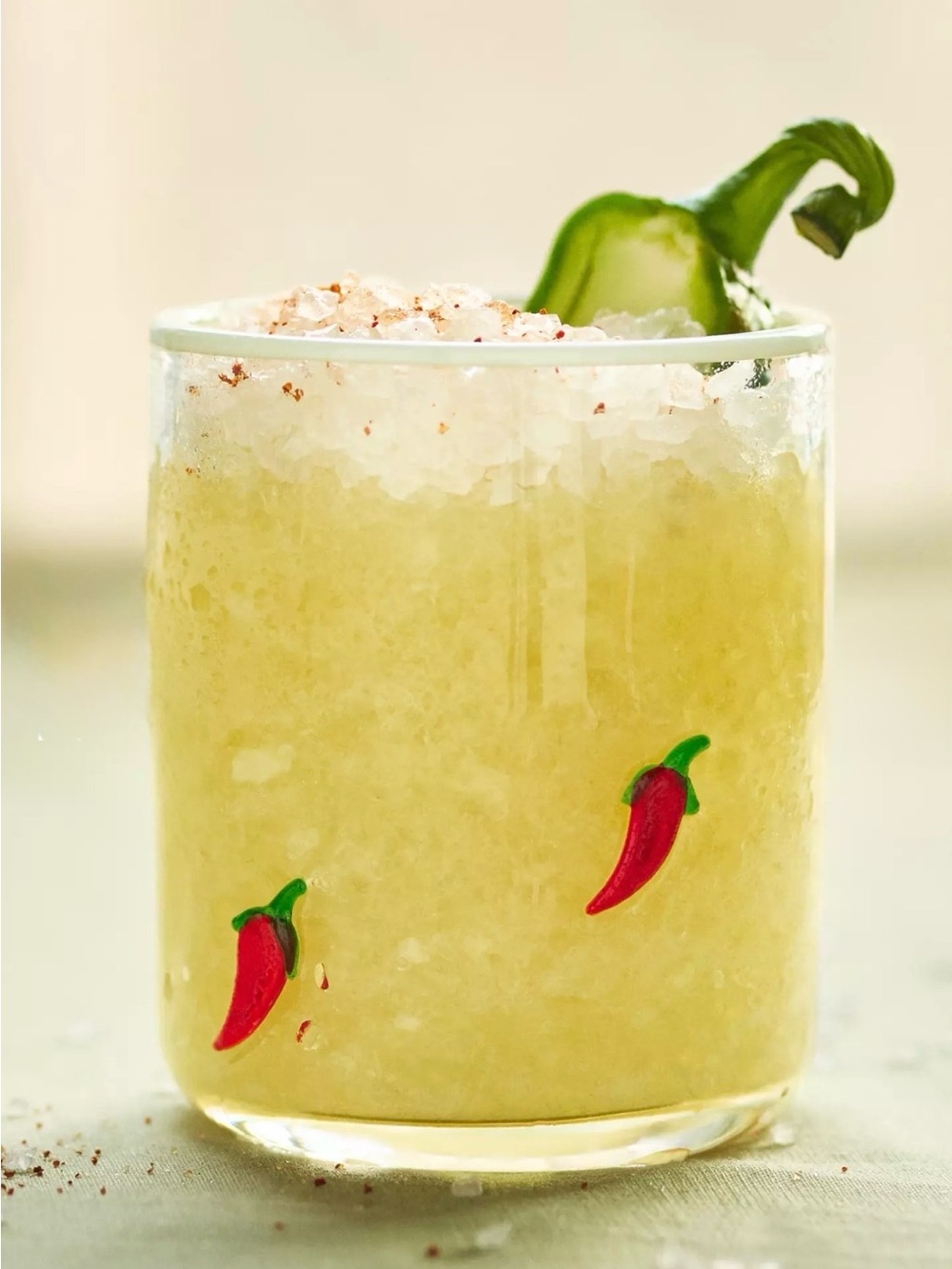 NEW SOLD OUT Anthropologie Food & Drink Icon Juice Glass, Chili Pepper